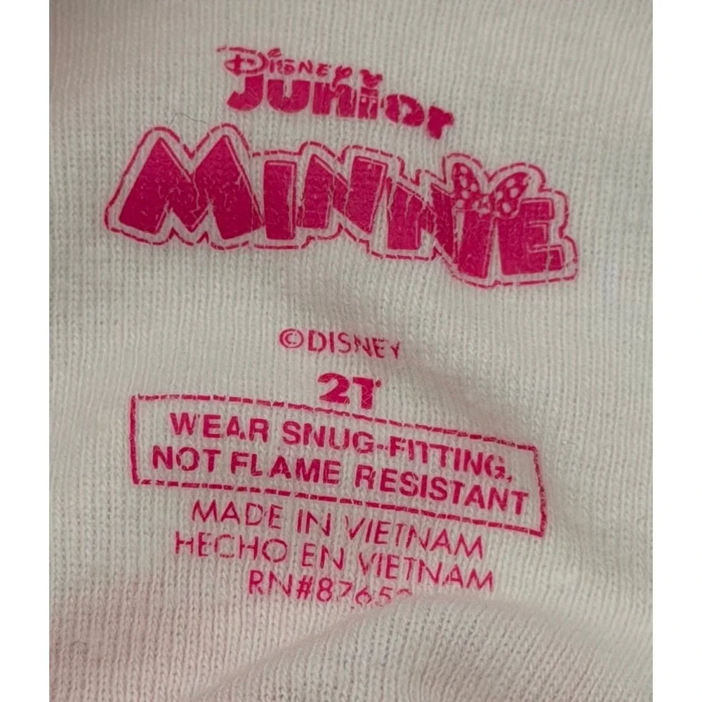 Disney Junior Girls 2T Minnie‎ Mouse 2pc Pajama Set